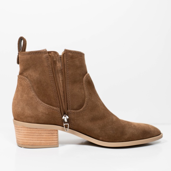 Dolce Vita Able Booties in Dark Brown Suede - Picture 6 of 6